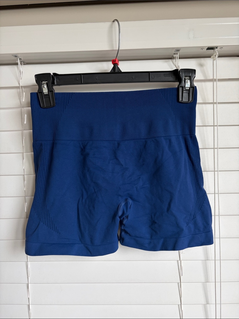 High-Waist Seamless workout shorts - Blue